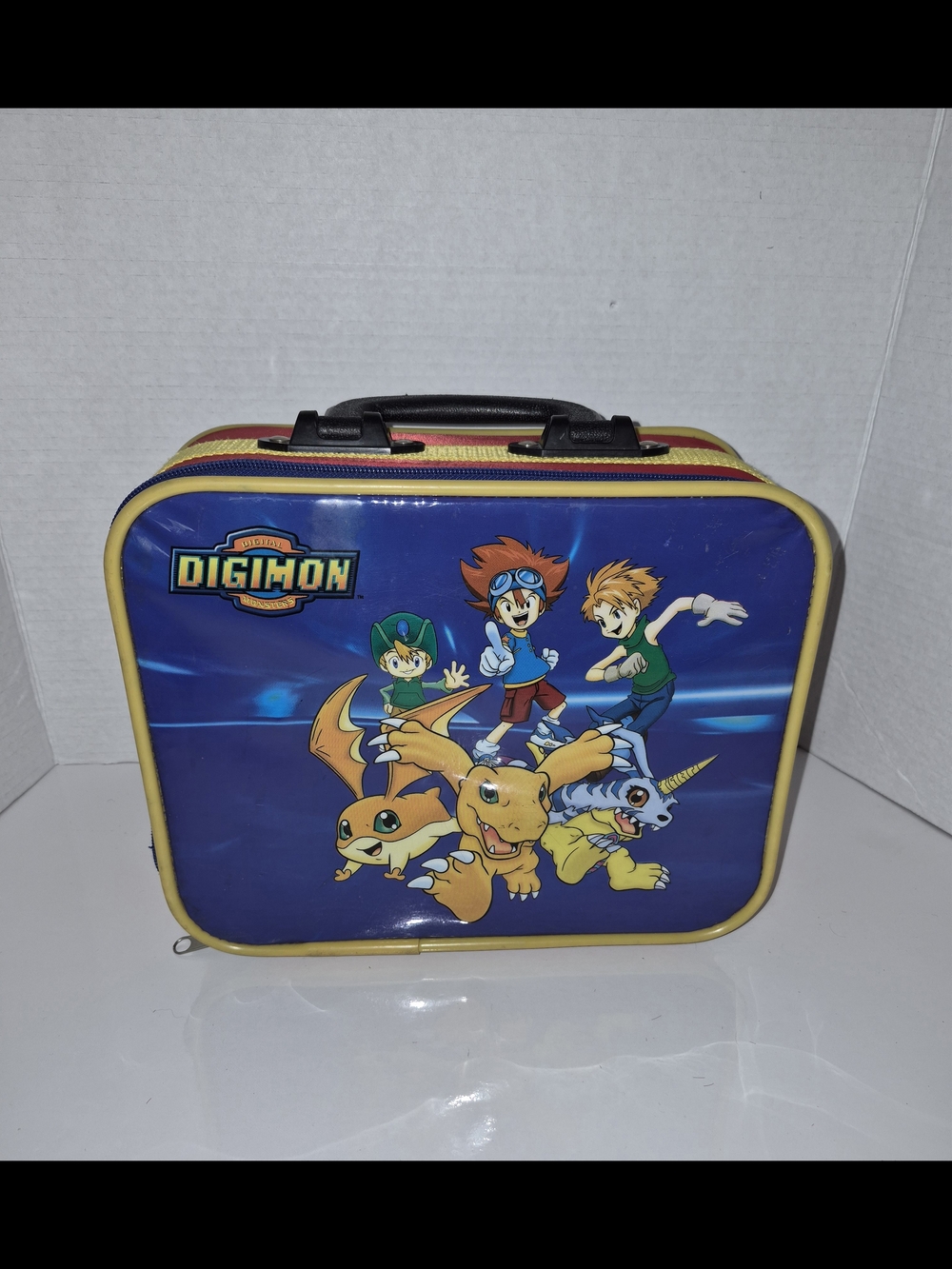 Vintage 2000 Digimon soft vinyl lunch case bag collectors anime